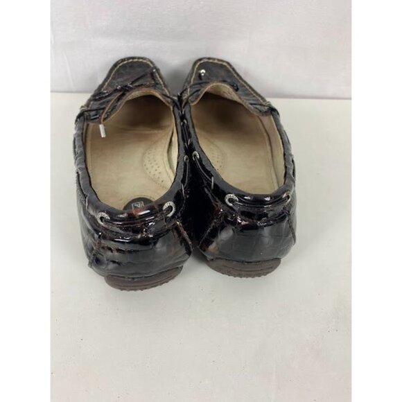 Sperry Top Sider Brown Patent Leather Slip on Loafers Women's 9 Medium - Picture 3 of 7